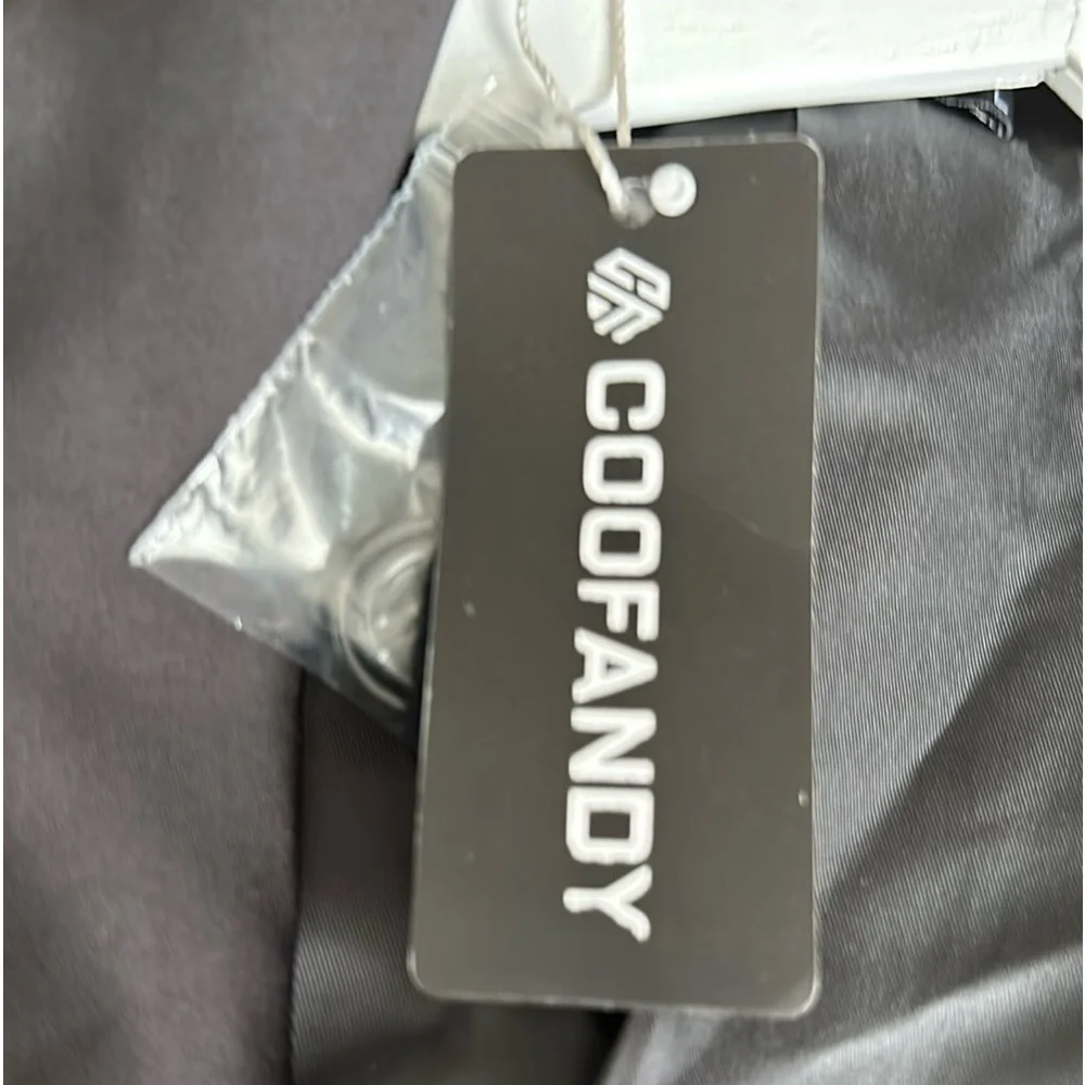 Men’s Coofandy black suit jacket and bow tie. Size Large new with tag